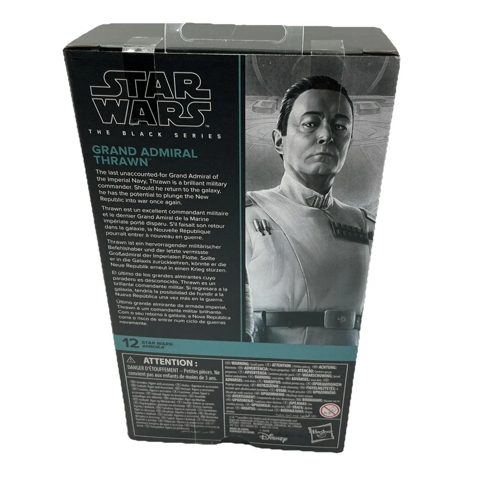 Star Wars Black Series 6 inch Grand Admiral Thrawn No 12 Ahsoka 2023 Hasbro NIB